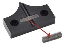 B-MICR-103-180625001 Fremco A/S 103-180625001 Skumgummi for innl&#248;psguide For &#229; fjerne smuss p&#229; kabel, 10 pakning