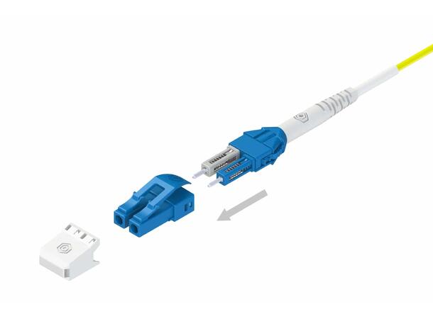 Snor AFL MM Uniboot LC/PC-LC/PC 5 m 50/OM4 BIF ø2mm Erika Fiolett 