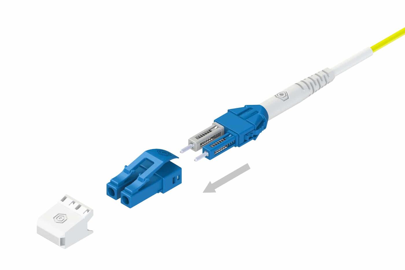 P-SM9-U2Y-LCU-LCU-05 AFL Hyperscale P7AW2L9PCC-0006-M5 Snor AFL SM Uniboot LC/UPC-LC/UPC 5 m 9/OS2 G.657.A2 &#248;2mm Gul