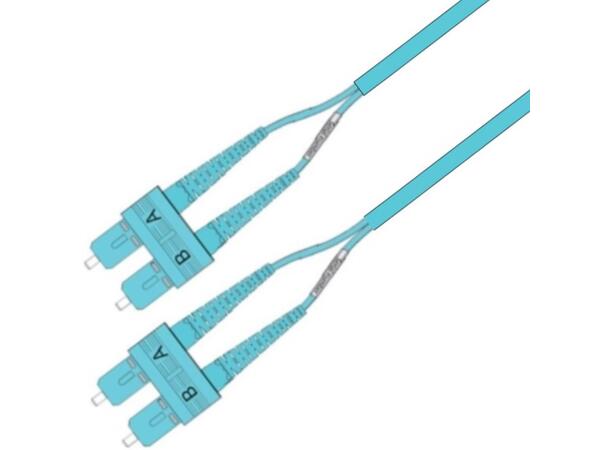 Snor MM DPX Forsterk SC/PC-SC/PC 30 m 50/OM3 BIF 3x5mm Aqua 