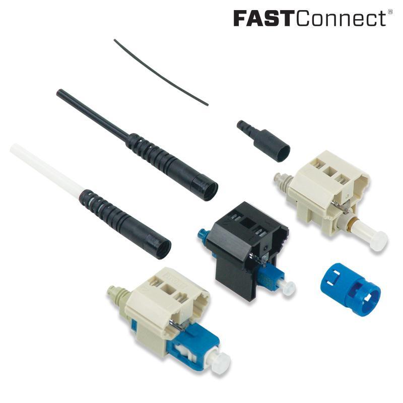 SP-FC-SM-ST-0.9-100 AFL FAST-ST-SM-100 AFL FASTConnect feltterminerbar kontakt SM, ST for 0.9mm kabel - pakke med 100st