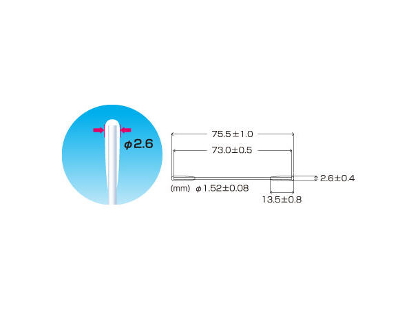 Cotton Swabs/BB-002/2.6mm Round Head Box of 2.500pcs 
