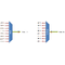 F-CMUX-8-LL-4761-LA Fiberworks AS  Fiberworks 8 ch. Low Loss CATV Mux+Demux CWDM C47-C61, IL < 1.3 dB, LC/APC