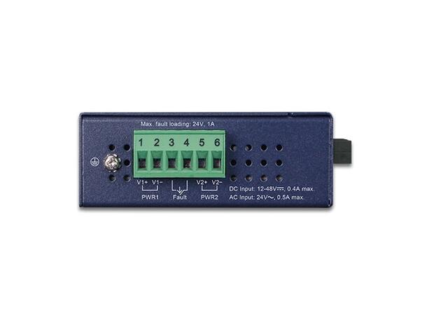 IFT-802T DC Fast Ethernet Media Conv. 2km MM, SC-RJ45, 12-48V DC, industrial 