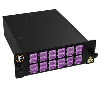 MPB4-KEO4-3M8Mf24LU Fiberworks AS  Modul MM 3x MPO/PC8(m)-24LC/PC Pol. U1 50/OM4 BIF, MPB4 Modul 3x Base-8, Elite