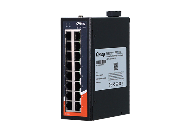 ORing FastE 16x 10/100TX (RJ45) Unmanaged Switch 