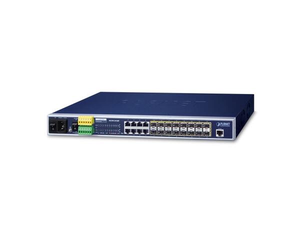 PLANET 8x 10/100/1000 RJ45, 16x 1G SFP L2+ Managed MetroEthernet Switch 