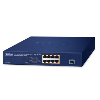 PLN-MGS-910XP PLANET MGS-910XP PLANET 8x 2.5G RJ45 PoE+, 1x 10G SFP+ Unmanaged Multigigabit Ethernet Switch