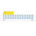 Panel preterm 2U G144 QXAI LCA-LCA 40 m LC/APC i 2U panel, LC/APC ende B