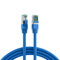 Snor Cat.6A S/FTP Bl&#229; 0,25 m AWG 27/7, &quot;Snag-less&quot; LSZH