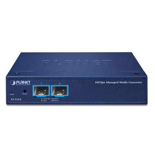 MC-PLANET-XT-915A PLANET XT-915A XT-915A 10 Gigabit Media Converter Managed, 2x 1G/10G SFP+