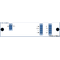 F-O4MUX-BIDI4-A Fiberworks AS  Fiberworks 4 ch. BiDi DWDM mux/demux O-band 400GHz, Single Fiber, LC/UPC, "A"