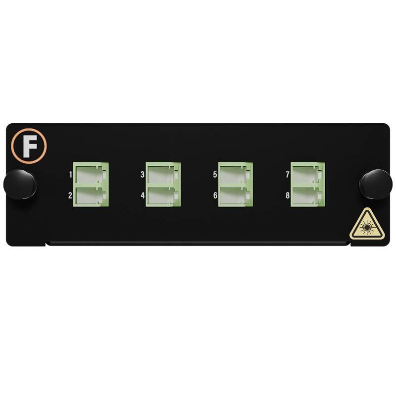 MPB4-KEA1-1M8Ma08LA Fiberworks AS  MPB4 SM module MPO8(m)-8LC/APC Pol. A 9/OS2, MPB4 module, 1x Base-8, Super LL