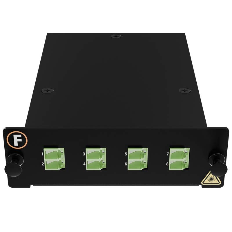 MPB4-KEA1-1M8Ma08LA Fiberworks AS  MPB4 SM module MPO8(m)-8LC/APC Pol. A 9/OS2, MPB4 module, 1x Base-8, Super LL