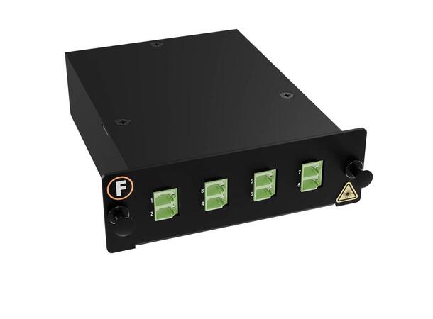 MPB4 SM module MPO8(m)-8LC/APC Pol. A 9/OS2, MPB4 module, 1x Base-8, Super LL 