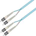 Snor MM DPX Forsterk ST/PC-ST/PC 0,5 m 50/OM3 BIF 3x5mm Aqua