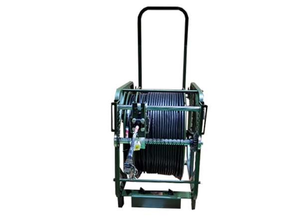 Trommel T650MG med automating av kabel Metall, Mil Grønn, 650x460x620 (1020) mm 