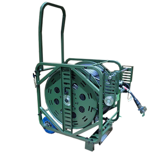 Trommel T650MG med automating av kabel Metall, Mil Gr&#248;nn, 650x460x620 (1020) mm