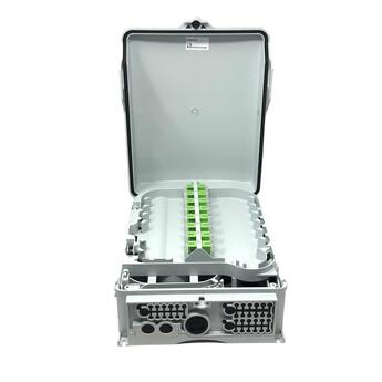 SP-HAR-ODBM-24SG HAR&CA  Veggboks inne/ute 72 skj&#248;ter, IP55 med skj&#248;tekassetter og 24xSC/APC adapter