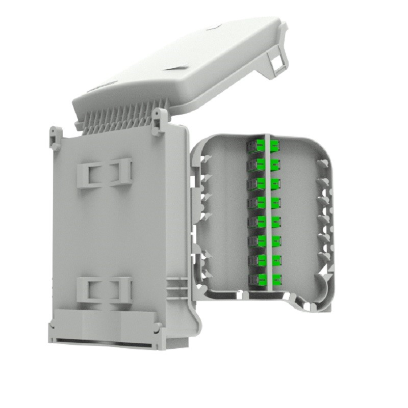 SP-HAR-ODBM-24SG HAR&CA  Veggboks inne/ute 72 skj&#248;ter, IP55 med skj&#248;tekassetter og 24xSC/APC adapter