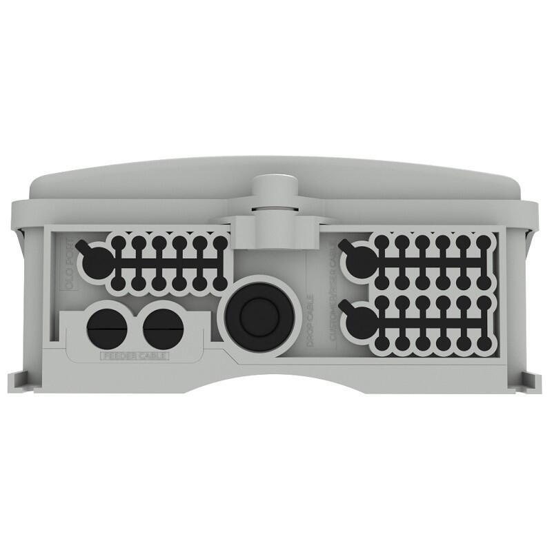 SP-HAR-ODBM-24SG HAR&CA  Veggboks inne/ute 72 skj&#248;ter, IP55 med skj&#248;tekassetter og 24xSC/APC adapter