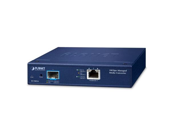 XT-905A 10 Gigabit Media Converter Managed, 1G/10G SFP+, 100M-10G RJ45 
