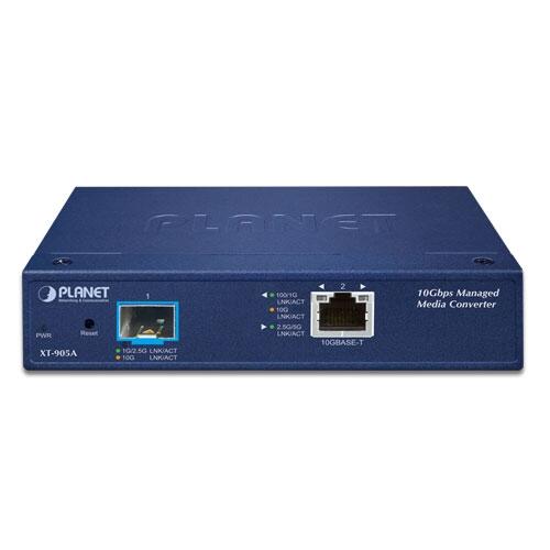 MC-PLANET-XT-905A PLANET XT-905A XT-905A 10 Gigabit Media Converter Managed, 1G/10G SFP+, 100M-10G RJ45