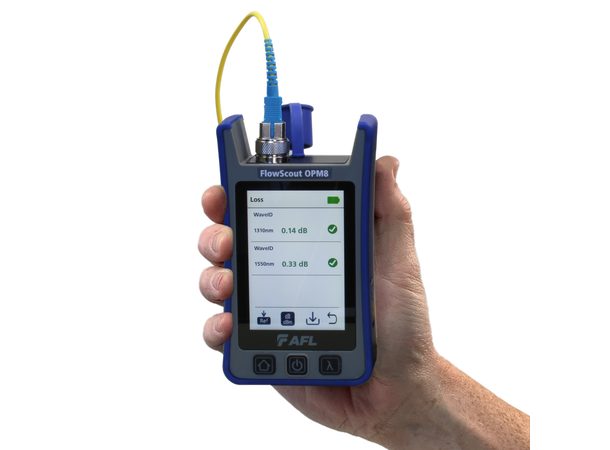 AFL FlowScout OPM8 Optisk Effektmeter Basic kit, +26 / -50dBm 