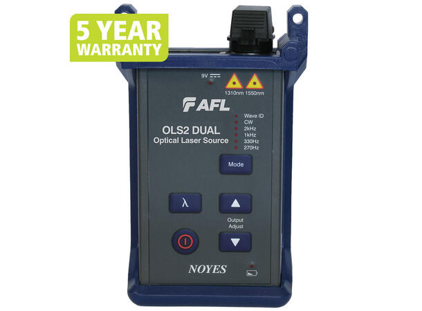 AFL OLS2-Dual Optisk lyskilde SC port 1310 og 1550 nm, 0dBm