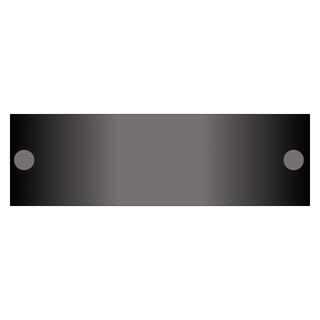 Blindplate MPB4, sort Blinder ubenytte posisjoner i MPB4 panel