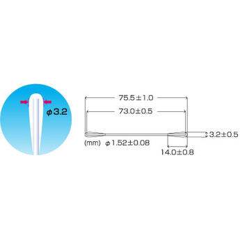SUM-TA024PD0025  TA024PD0025 Cotton Swabs/BB-001/3.2mm Round Head Box of 2.500pcs