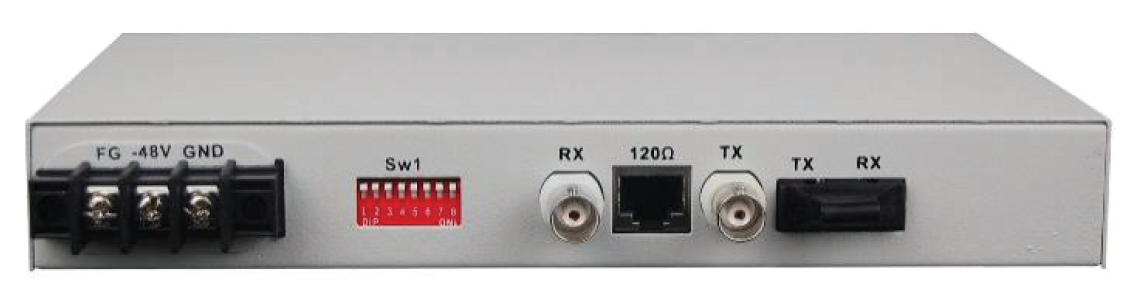 MC-LE1FM-F-SM-AC Lightem Systems  Framed E1 Fiber Modem, Singlemode 75/120 Ohm, 1310 nm, 18 dB, AC power