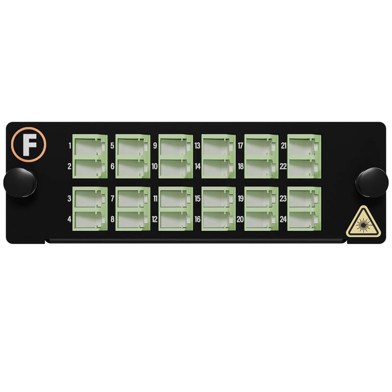 MPB4-KEA1-2M1Mf24LA Fiberworks AS  Modul SM 2x MPO/APC12(m)-24LC/APC Pol U1 9/OS2 MPB4 modul, 2x Base-12, Elite