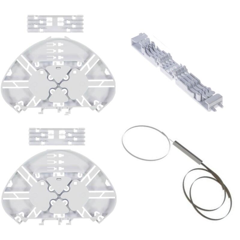 F-PLC-FST-025-02-SE2 Fiberworks AS  PLC splitter1:2 m/2 pkn kassett FIST-SE 250µm 1,5 m fiberhaler SE=Single Element