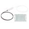 F-PLC-HLD-025-xx-A Fiberworks AS  PLC splitter1:N med holder type 1 250µm 1,5 m fiberhaler. For B4/D5 brett