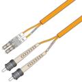 Snor MM DPX Forsterk LC/PC-ST/PC 15 m 62,5/OM1 3x5mm Oransje