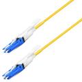 Snor SM Uniboot CS/UPC-CS/UPC, 8 m 9/OS2 G.657.A2 &#248;2mm, IEC-B, Gul