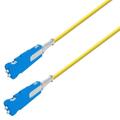Snor SM Uniboot SN/UPC-SN/UPC, 15 m 9/OS2 G.657.A2  &#248;2,0mm, IEC-B, Gul