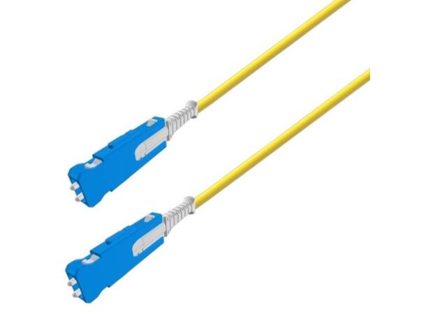 Snor SM Uniboot SN/UPC-SN/UPC, xx m 9/OS2 G.657.A2  ø2,0mm, IEC-B, Gul 