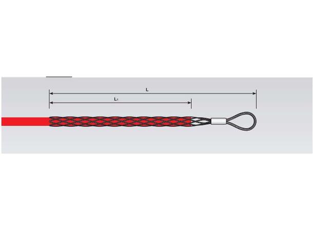Trekkestrømpe for kabel Kabeldiameter Ø6-9mm, lengde 260mm 