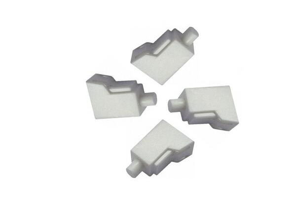 Duist cap, lockable for LC connector White, 100 pack 