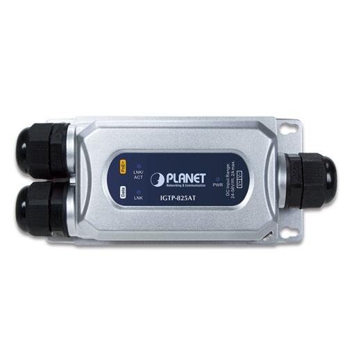 MC-PLANET-IGTP-825AT PLANET IGTP-825AT Industriell vanntett IP67 Mediakonverter 100/1000Base, PoE+ 802.3at, RJ45 og SFP