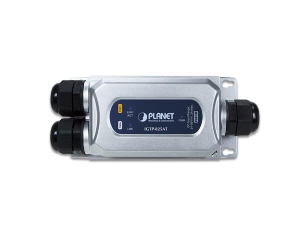 Industriell vanntett IP67 Mediakonverter 100/1000Base, PoE+ 802.3at, RJ45 og SFP 