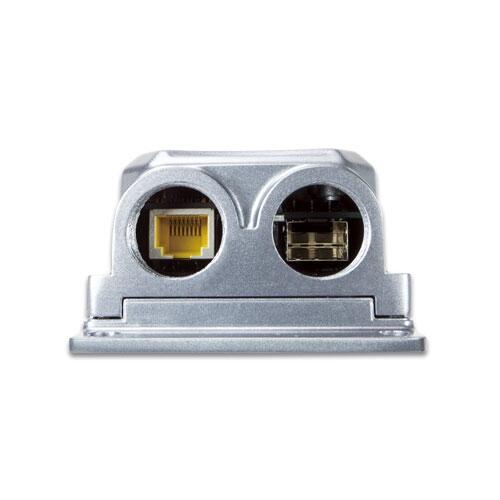 MC-PLANET-IGTP-825AT PLANET IGTP-825AT Industriell vanntett IP67 Mediakonverter 100/1000Base, PoE+ 802.3at, RJ45 og SFP