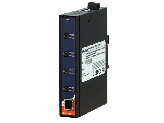 ORING-ITPS-141TX-T1L ORing Industrial Networking Corp. ITPS-141TX-T1L ORing 5-port Single Pair Ethernet (SPE) Unmanaged switch, 4x10Base-T1L + 1x FE