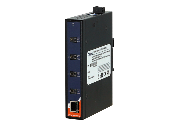 ORing 5-port Single Pair Ethernet (SPE) Unmanaged switch, 4x10Base-T1L + 1x FE 