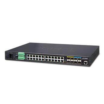 PLN-IGS-6325-20T4C4X PLANET IGS-6325-20T4C4X PLANET L3 24x GE RJ45, 4x SFP+ 4x SFP/RJ45 combo, AC/DC, ind. temp.