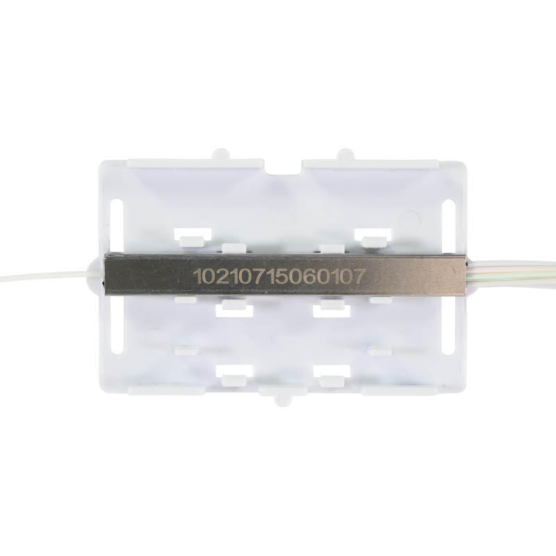 F-PLC-HLD-025-xx-B Fiberworks AS  PLC splitter1:N med holder type 2 250&#181;m 1,5 m fiberhaler. For B4/D5 brett