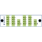 F-SPLIT-LGX2-1x8-2 Fiberworks AS  PLC splitter 2x 1:8 i LGX2 modul LC/APC 