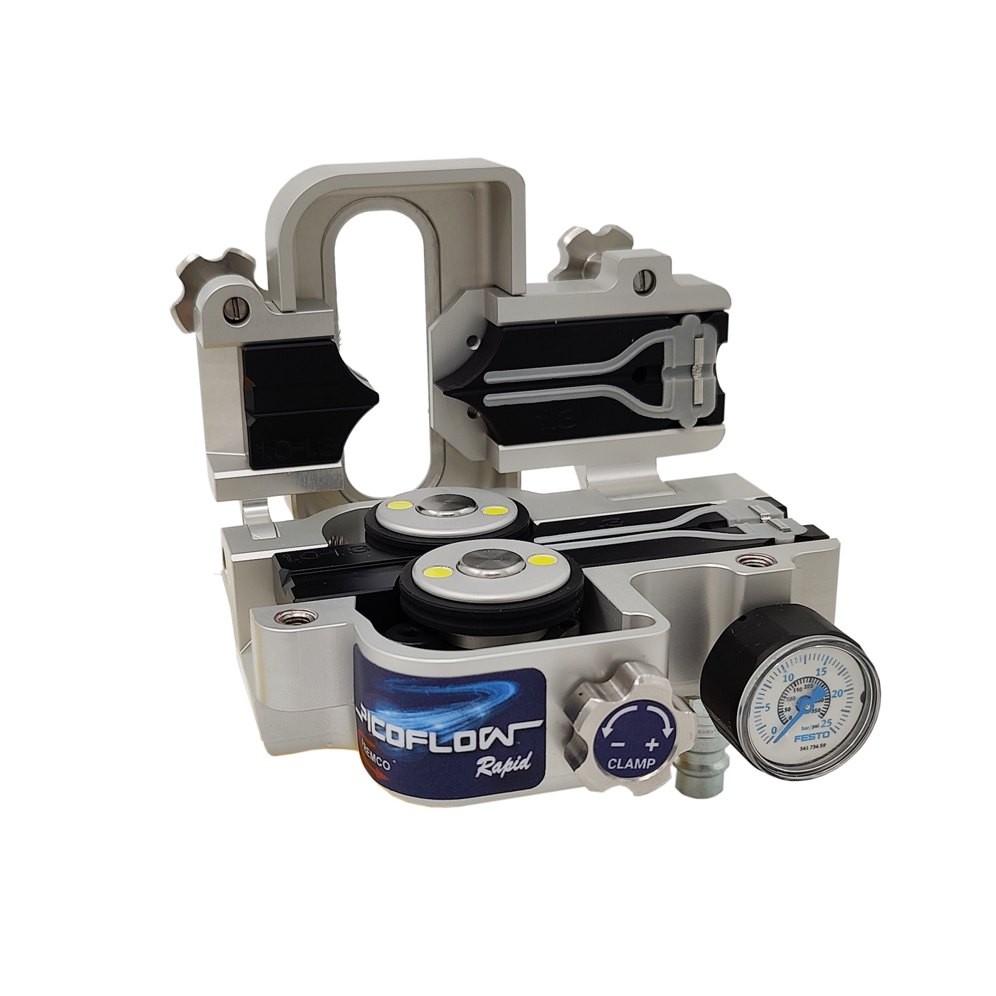 B-PICO-KIT Fremco A/S  PicoFlow RAPID Bl&#229;semaskin sett For kabel &#216; 0.8-3.0mm, med adapterplate